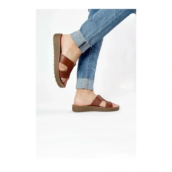 Corkys Hold Please Slide Sandal- Bourbon NIB - Picture 6 of 6